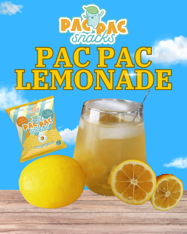 Refreshing Lemonade with Pac Pac Snacks Mango