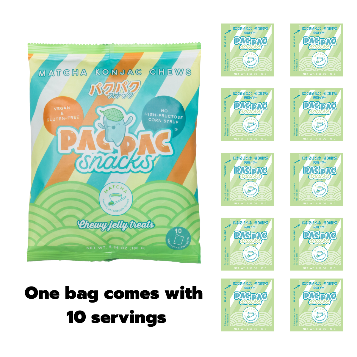 Matcha Konjac Chews
