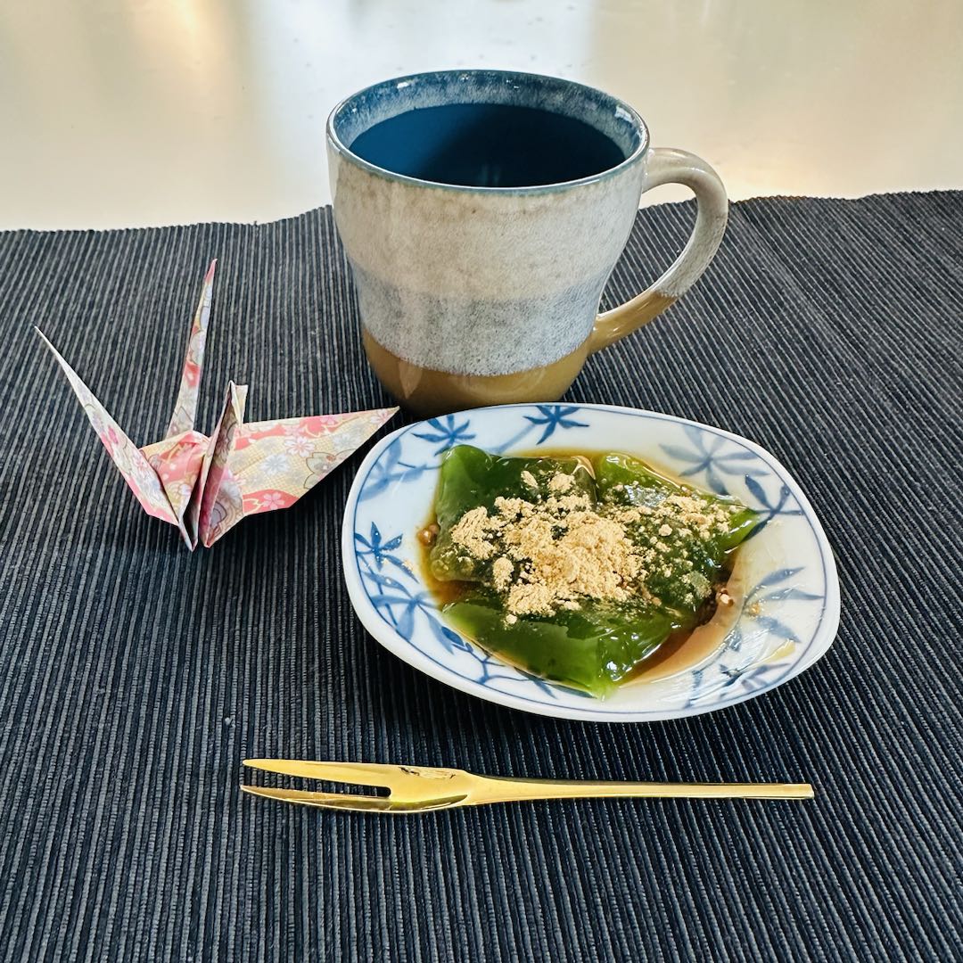 Easy Warabi Mochi with Konjac Jelly