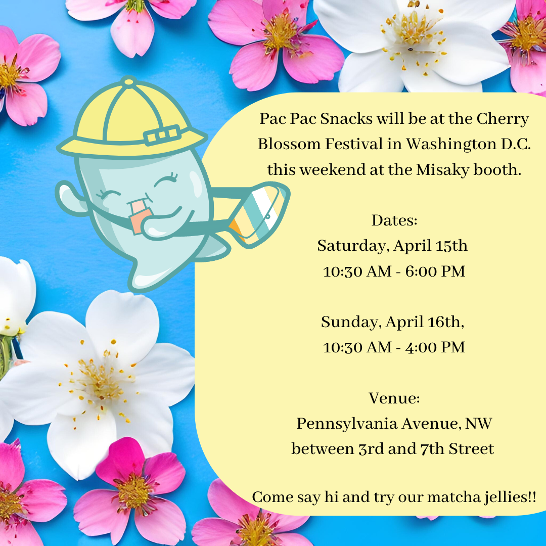 Pac Pac Snacks will be at the Japanese Street Festival in Washington D.C. this weekend