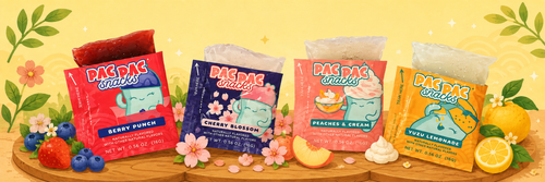 Pac Pac konjac chew sachet, the finished snack