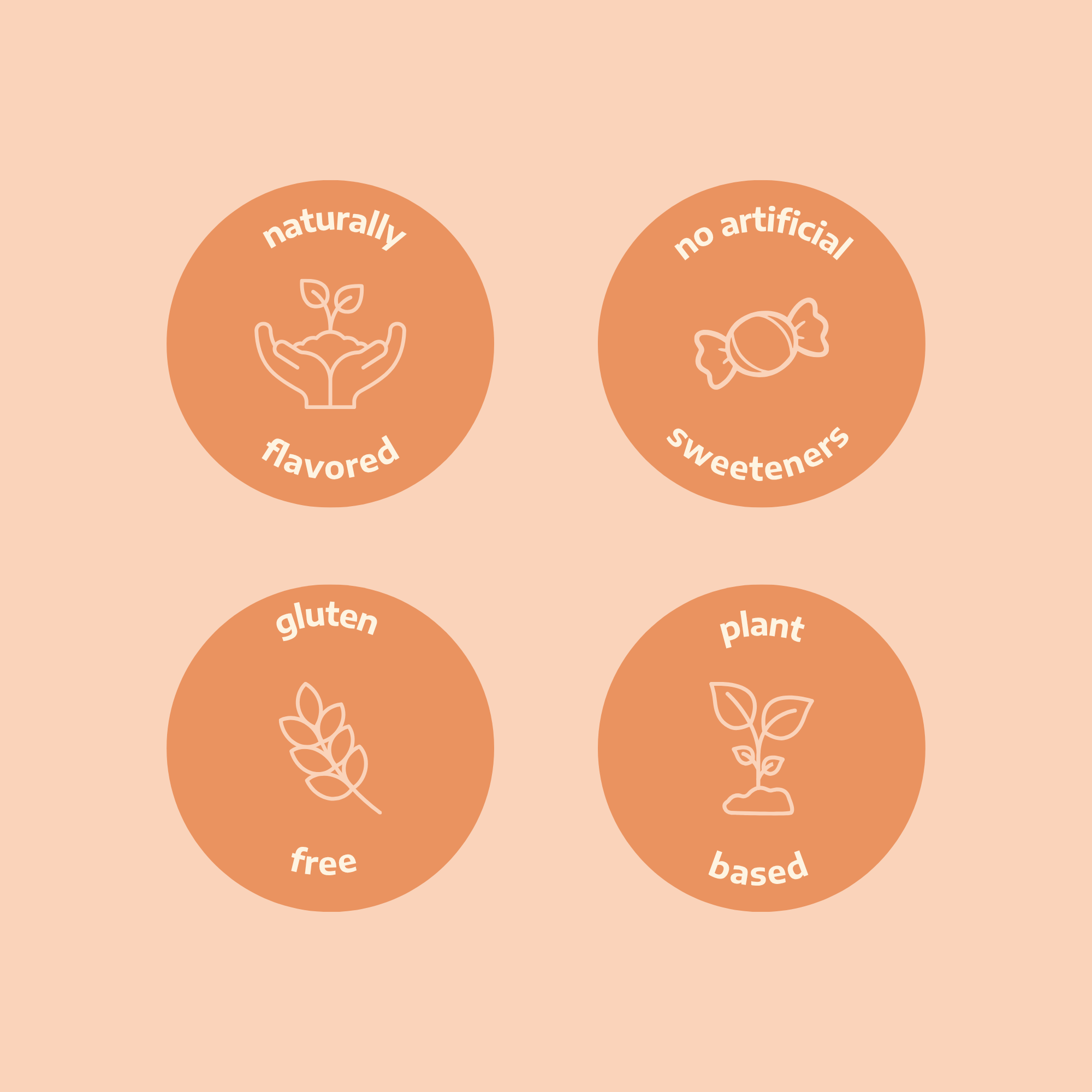 Pac Pac peaches and cream konjac chews health callouts: vegan, gluten-free, no artificial sweeteners, naturally flavored