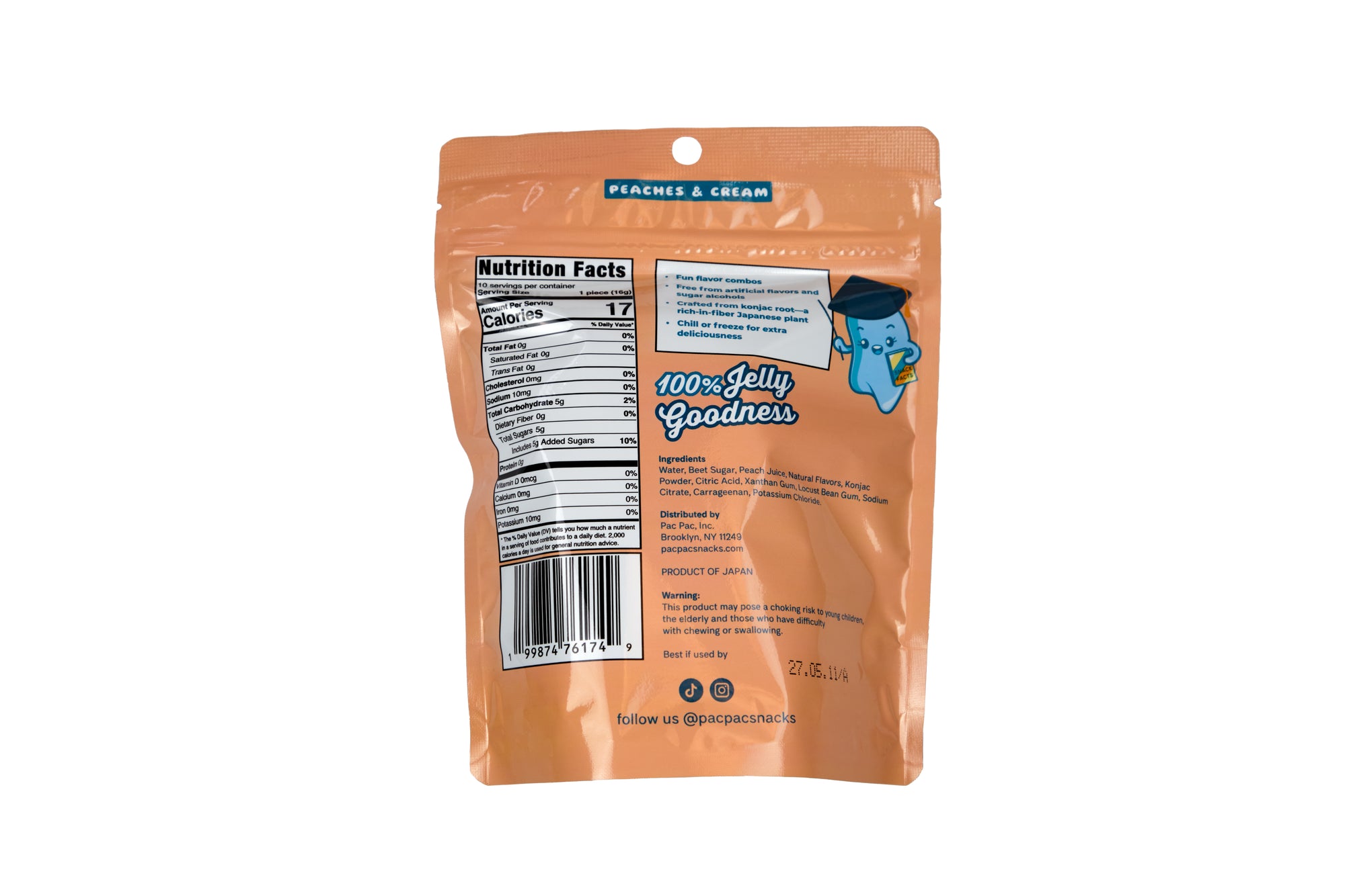 Peaches & Cream Konjac Chews